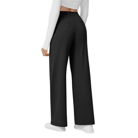 Halara Flex High Waisted Straight Leg Work Pants in Black Small NWT - Picture 2 of 9
